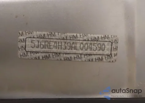 2010 Honda Cr-V Lx z USA, uszkodzony, nr VIN 5J6RE4H39AL004590